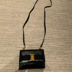 Authentic Ferragamo Black Cross Body